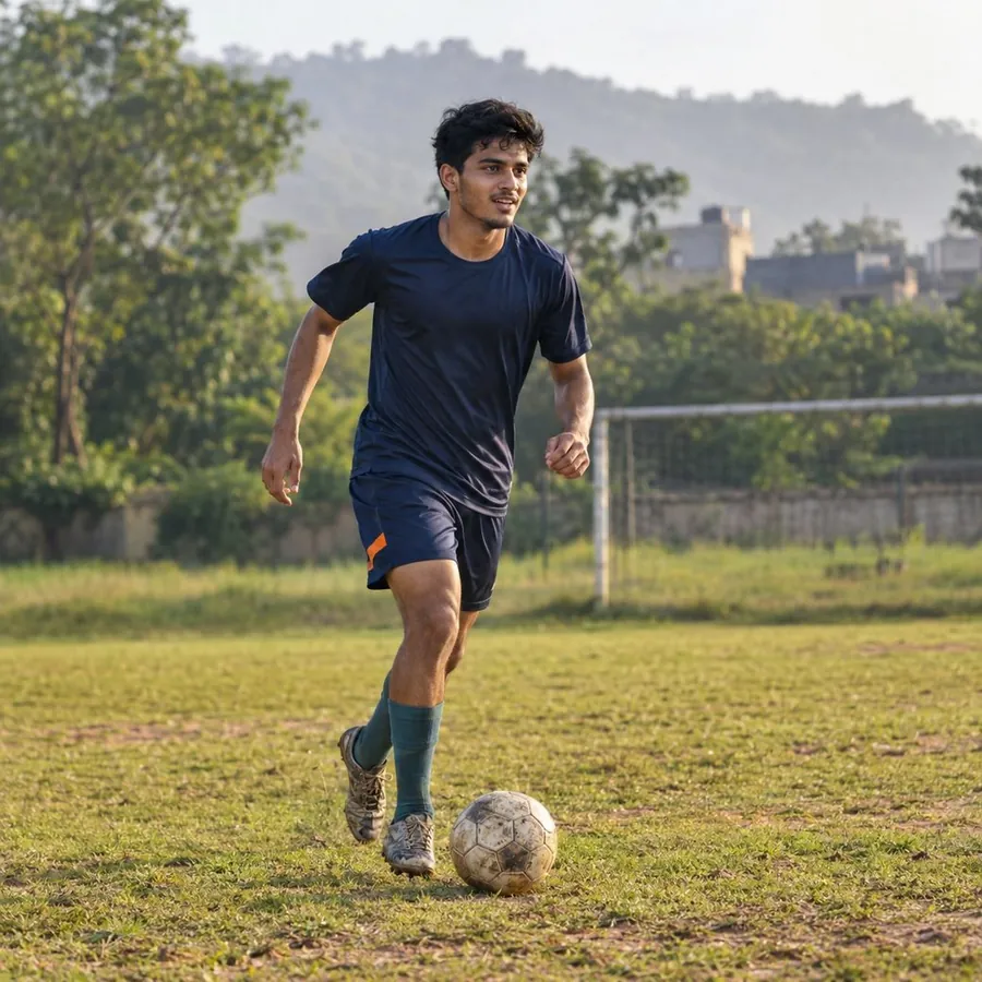 An athlete running again after ACL reconstruction